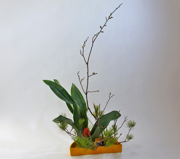 2012年1月2日月曜日、福島県郡山市・菅野草苑（かんのそうえん）教室で学ぶ秋元寛子さんの作品