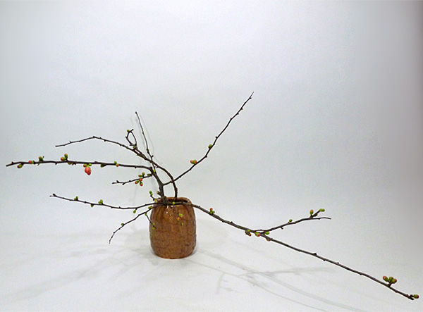 2012年1月26日木曜日、福島県郡山市・菅野草苑（かんのそうえん）教室で学ぶ根本和良さんの作品