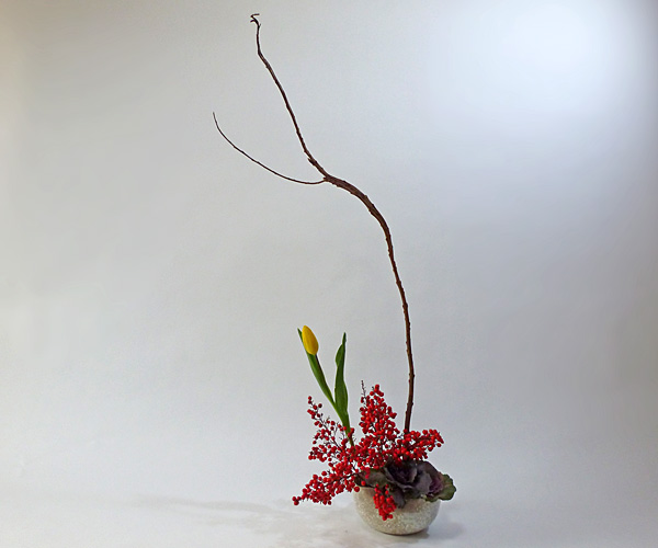 2012年1月19日木曜日、福島県郡山市・菅野草苑（かんのそうえん）教室で学ぶ本間草葵さんの作品