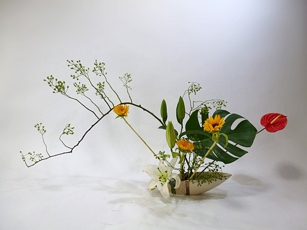 2012年7月27日金曜日、福島県郡山市・菅野草苑（かんのそうえん）教室で学ぶ秋元寛子さんの作品