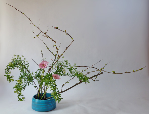 2012年3月29日木曜日、福島県郡山市・菅野草苑（かんのそうえん）教室で学ぶ本間草葵さんの作品