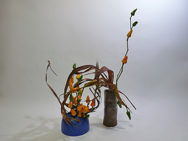 2012年11月8日木曜日、福島県郡山市・菅野草苑（かんのそうえん）教室で学ぶ石本草佳さんの作品