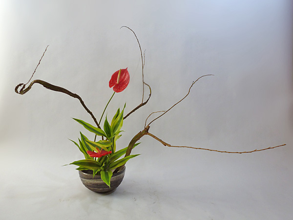 2012年11月28日水曜日、福島県郡山市・菅野草苑（かんのそうえん）教室で学ぶ本間草葵さんの作品