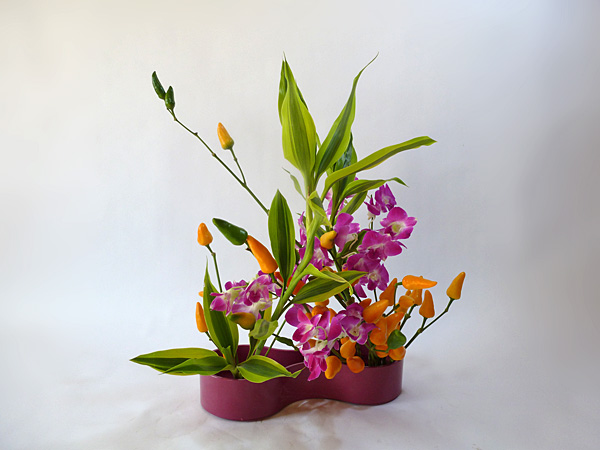 2012年10月31日水曜日、福島県郡山市・菅野草苑（かんのそうえん）教室で学ぶ秋元寛子さんの作品