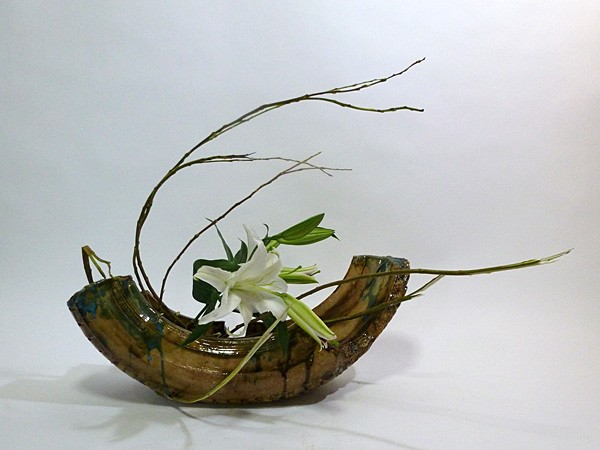 2012年9月25日火曜日、福島県郡山市・菅野草苑（かんのそうえん）教室で学ぶ大河原喜恵さんの作品