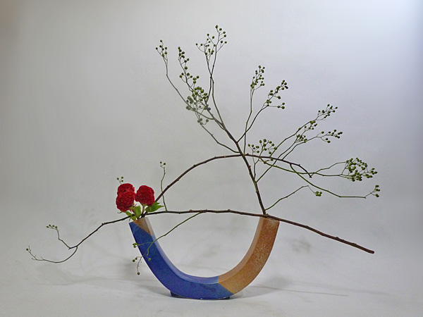 2012年9月28日金曜日、福島県郡山市・菅野草苑（かんのそうえん）教室で学ぶ石本草佳さんの作品