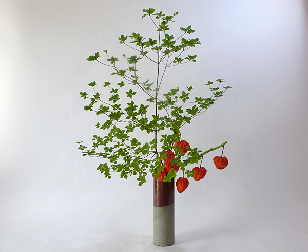 2012年9月4日火曜日、福島県郡山市・菅野草苑（かんのそうえん）教室で学ぶ本間草葵さんの作品