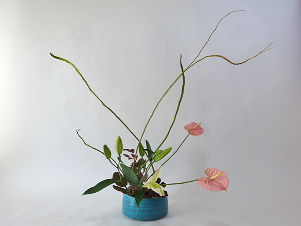 2012年9月18日火曜日、福島県郡山市・菅野草苑（かんのそうえん）教室で学ぶ本間草葵さんの作品