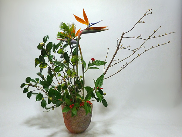 2014年1月3日金曜日、福島県郡山市・菅野草苑（かんのそうえん）教室で学ぶ石本草佳さんの作品