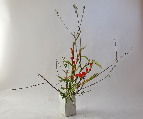 2013年2月26日火曜日、福島県郡山市・菅野草苑（かんのそうえん）教室で学ぶ秋元寛子さんの作品