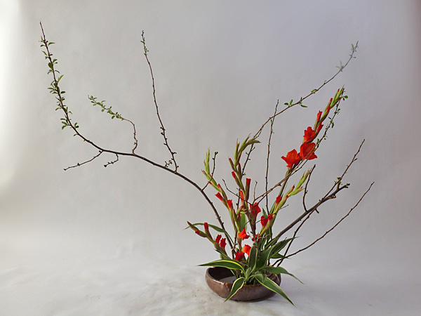 2013年2月28日木曜日、福島県郡山市・菅野草苑（かんのそうえん）教室で学ぶ本間草葵さんの作品