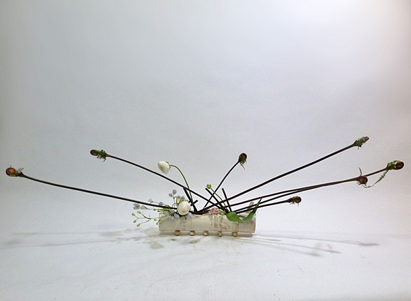 2013年1月30日水曜日、福島県郡山市・菅野草苑（かんのそうえん）教室で学ぶ根本和良さんの作品