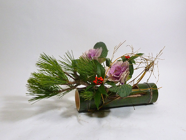 2013年1月8日火曜日、福島県郡山市・菅野草苑（かんのそうえん）教室で学ぶ大河原喜恵さんの作品