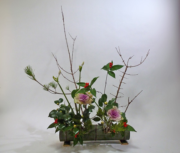 2013年1月9日水曜日、福島県郡山市・菅野草苑（かんのそうえん）教室で学ぶ円谷友子さんの作品