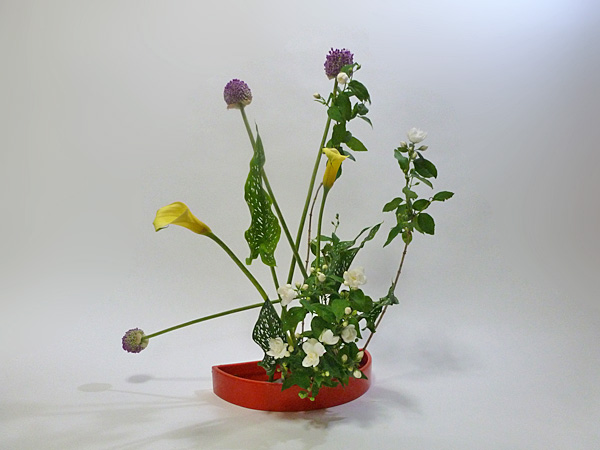 2013年6月5日水曜日、福島県郡山市・菅野草苑（かんのそうえん）教室で学ぶ秋元寛子さんの作品