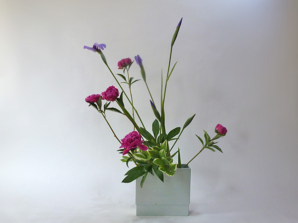 2013年6月19日水曜日、福島県郡山市・菅野草苑（かんのそうえん）教室で学ぶ秋元寛子さんの作品