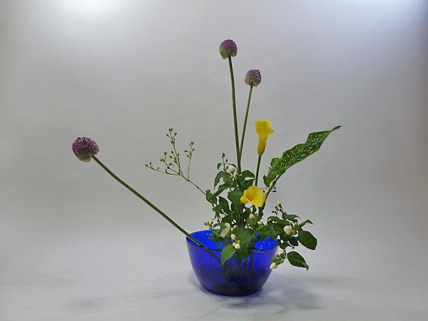 2013年6月6日木曜日、福島県郡山市・菅野草苑（かんのそうえん）教室で学ぶ本間草葵さんの作品