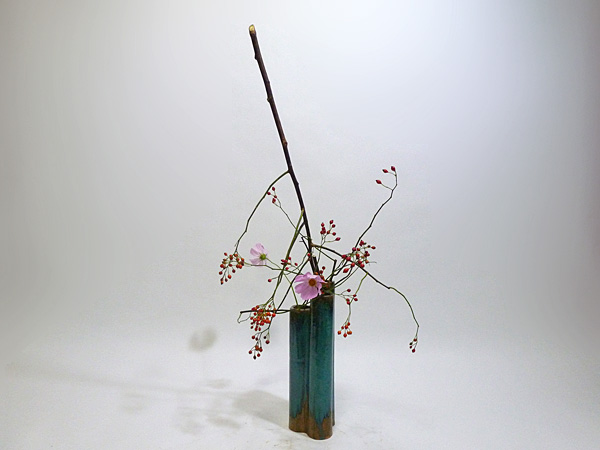 2013年11月7日木曜日、福島県郡山市・菅野草苑（かんのそうえん）教室で学ぶ樋口苑諷さんの作品