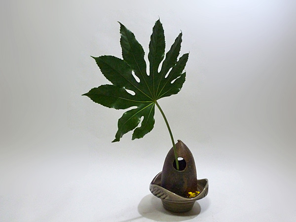 2013年9月18日水曜日、福島県郡山市・菅野草苑（かんのそうえん）教室で学ぶ円谷友子さんの作品