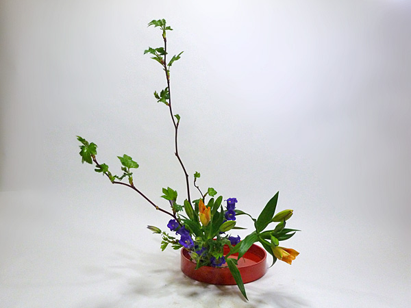 2014年4月16日水曜日、福島県郡山市・菅野草苑（かんのそうえん）教室で学ぶ谷村滋穂さんの作品