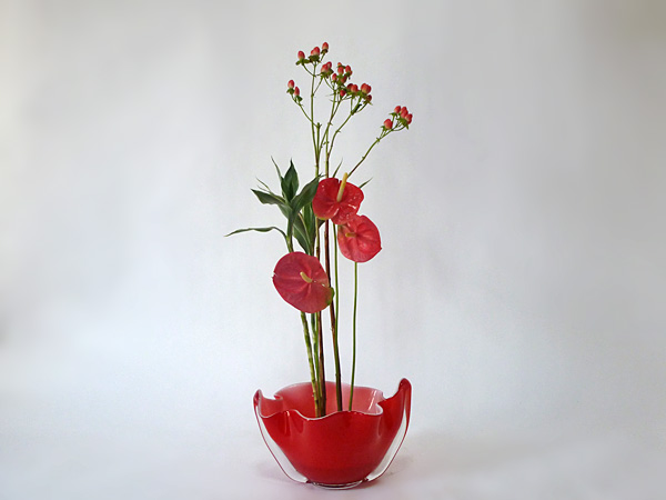 2014年8月28日木曜日、福島県郡山市・菅野草苑（かんのそうえん）教室で学ぶ遠山ハツ子さんの作品