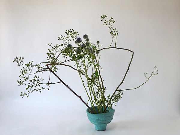 2014年8月18日月曜日、福島県郡山市・菅野草苑（かんのそうえん）教室で学ぶ菅野草苑さんの作品