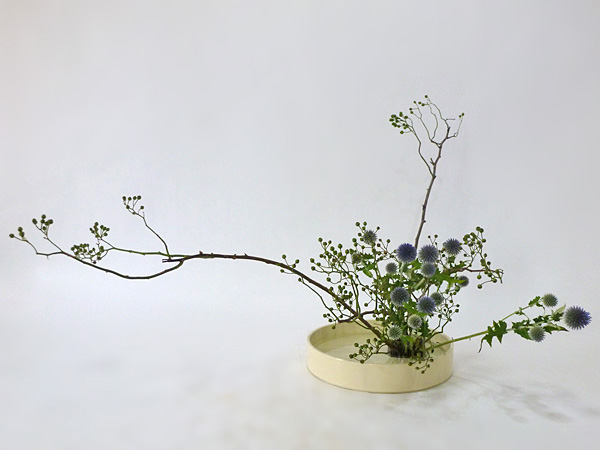 2014年8月26日火曜日、福島県郡山市・菅野草苑（かんのそうえん）教室で学ぶ谷村滋穂さんの作品