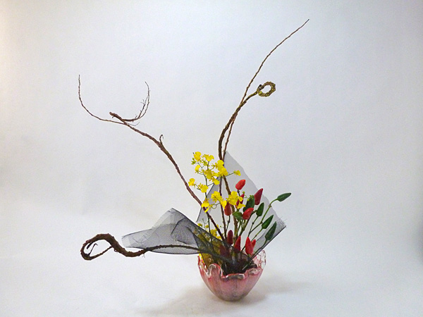 2014年12月1日月曜日、福島県郡山市・菅野草苑（かんのそうえん）教室で学ぶ遠山ハツ子さんの作品