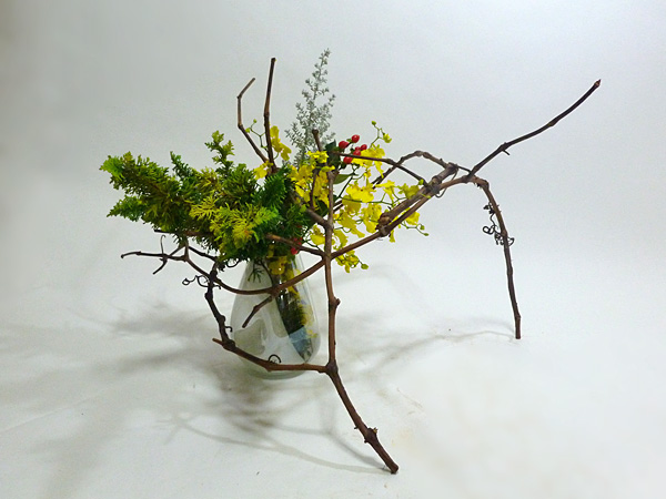 2014年12月19日金曜日、福島県郡山市・菅野草苑（かんのそうえん）教室で学ぶ大河原喜恵さんの作品