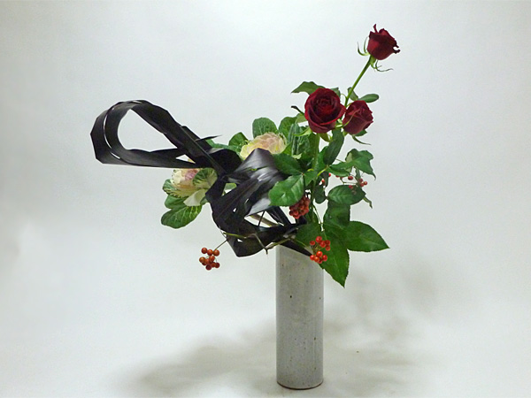 2014年12月17日水曜日、福島県郡山市・菅野草苑（かんのそうえん）教室で学ぶ石本草佳さんの作品