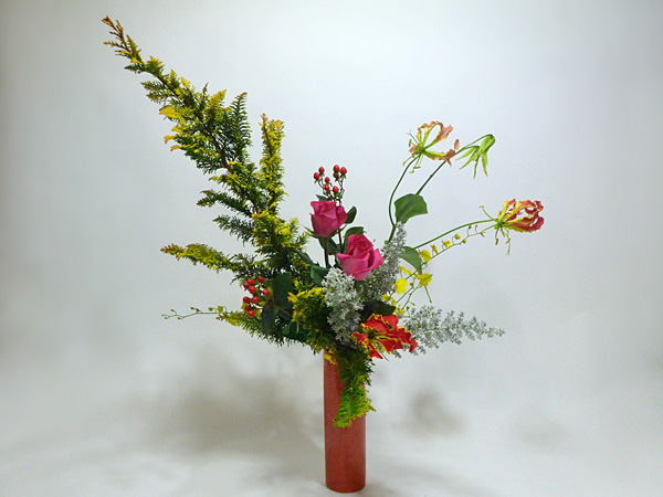 2014年12月24日水曜日、福島県郡山市・菅野草苑（かんのそうえん）教室で学ぶ谷村滋穂さんの作品