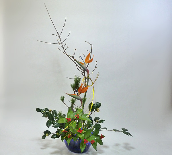 2014年1月10日金曜日、福島県郡山市・菅野草苑（かんのそうえん）教室で学ぶ樋口苑澪さんの作品