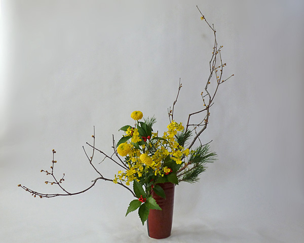 2014年1月8日水曜日、福島県郡山市・菅野草苑（かんのそうえん）教室で学ぶ秋元寛子さんの作品