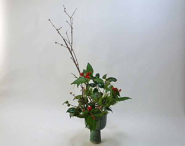 2014年1月14日火曜日、福島県郡山市・菅野草苑（かんのそうえん）教室で学ぶ樋口苑諷さんの作品