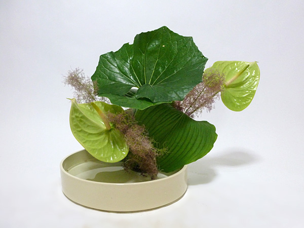 2014年7月9日水曜日、福島県郡山市・菅野草苑（かんのそうえん）教室で学ぶ七海彩夏さんの作品