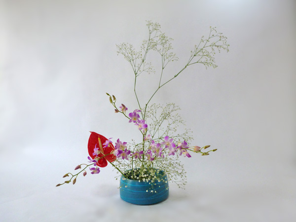 2014年7月14日月曜日、福島県郡山市・菅野草苑（かんのそうえん）教室で学ぶ秋元寛子さんの作品