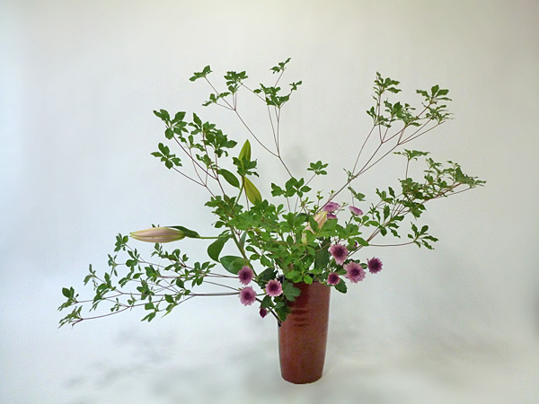 2014年7月21日月曜日、福島県郡山市・菅野草苑（かんのそうえん）教室で学ぶ菅野草苑さんの作品