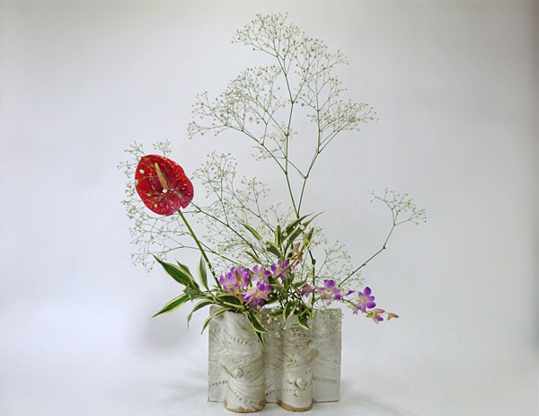 2014年7月16日水曜日、福島県郡山市・菅野草苑（かんのそうえん）教室で学ぶ石本草佳さんの作品