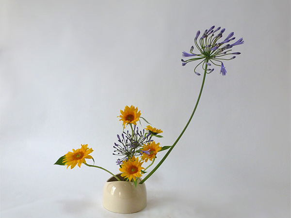 2014年7月24日木曜日、福島県郡山市・菅野草苑（かんのそうえん）教室で学ぶ本間草葵さんの作品