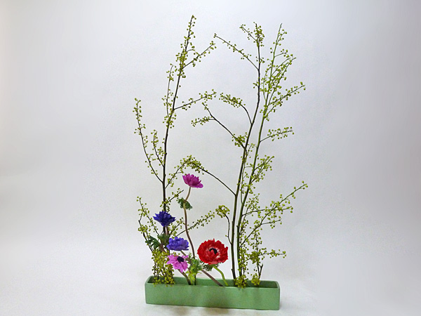 2014年3月6日木曜日、福島県郡山市・菅野草苑（かんのそうえん）教室で学ぶ遠山ハツ子さんの作品