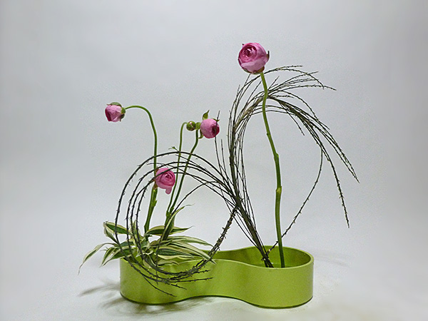 2014年5月8日木曜日、福島県郡山市・菅野草苑（かんのそうえん）教室で学ぶ七海彩夏さんの作品