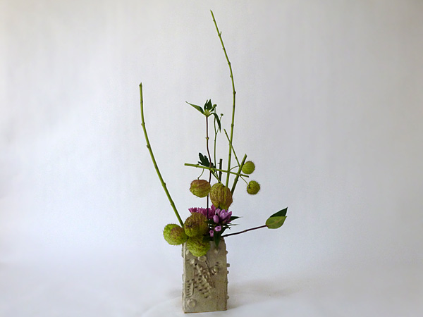 2014年11月5日水曜日、福島県郡山市・菅野草苑（かんのそうえん）教室で学ぶ遠山ハツ子さんの作品