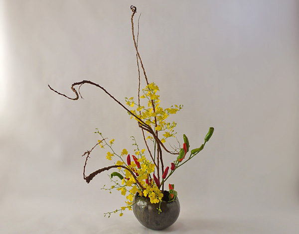 2014年11月27日木曜日、福島県郡山市・菅野草苑（かんのそうえん）教室で学ぶ秋元寛子さんの作品