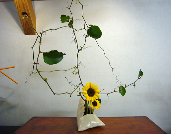 2014年11月13日木曜日、福島県郡山市・菅野草苑（かんのそうえん）教室で学ぶ島田草香さんの作品