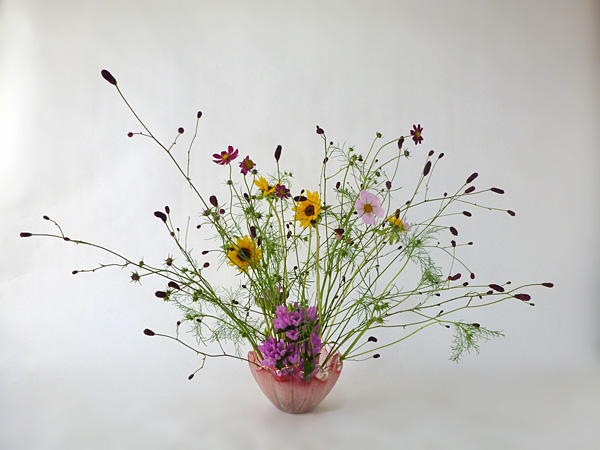 2014年11月7日金曜日、福島県郡山市・菅野草苑（かんのそうえん）教室で学ぶ菅野草苑さんの作品