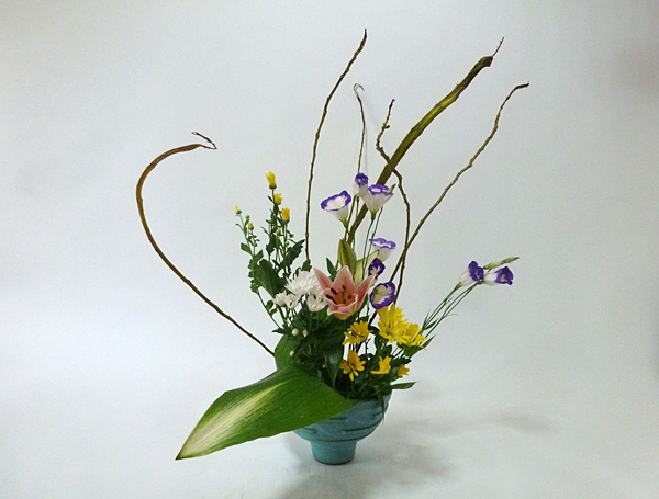 2014年10月22日水曜日、福島県郡山市・菅野草苑（かんのそうえん）教室で学ぶ遠山ハツ子さんの作品