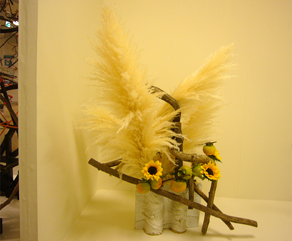 2014年10月29日水曜日、福島県郡山市・菅野草苑（かんのそうえん）教室で学ぶ島田草香さんの作品