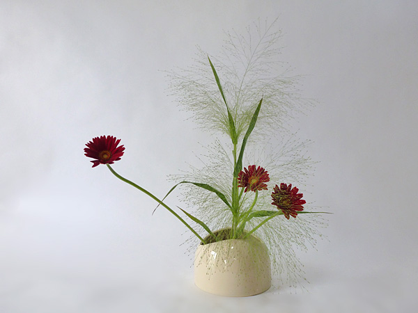 2014年10月7日火曜日、福島県郡山市・菅野草苑（かんのそうえん）教室で学ぶ本間草葵さんの作品