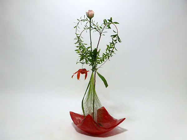 2014年10月1日水曜日、福島県郡山市・菅野草苑（かんのそうえん）教室で学ぶ円谷友子さんの作品