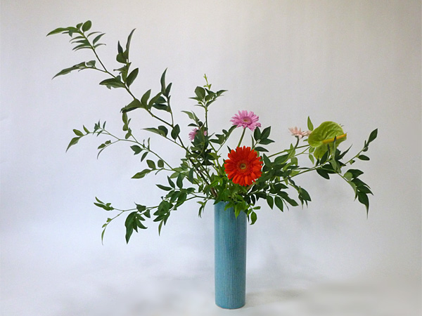 2014年9月26日金曜日、福島県郡山市・菅野草苑（かんのそうえん）教室で学ぶ遠山ハツ子さんの作品